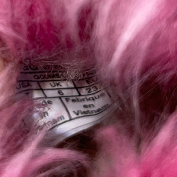 UGG Kids Pinkipuff Classic II Pink Azalea Fur Boots with Ears - Girls Size:7 - Picture 2 of 14